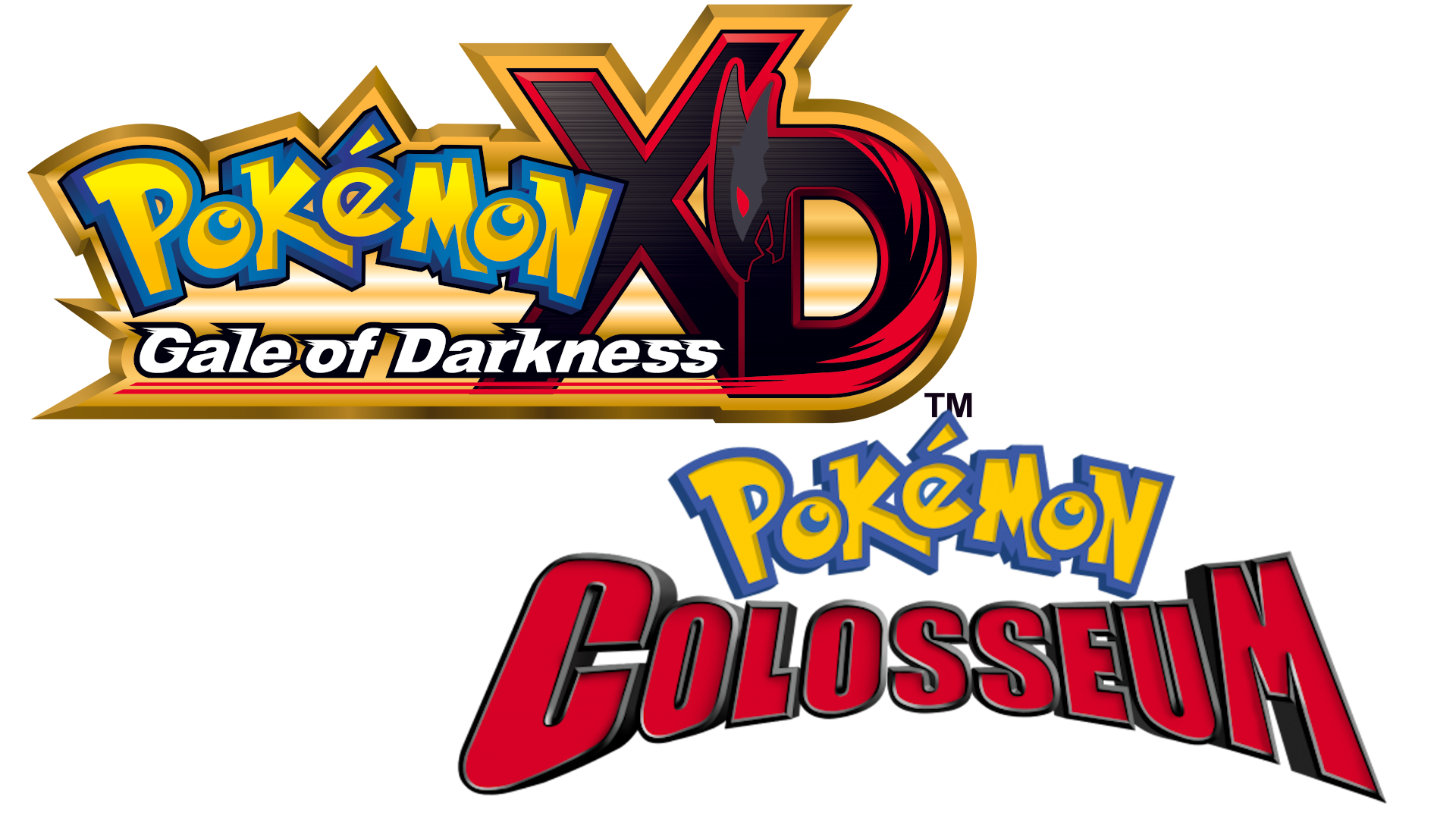 Picture of Pokemon XD Gale of Darkness & Colosseum logos